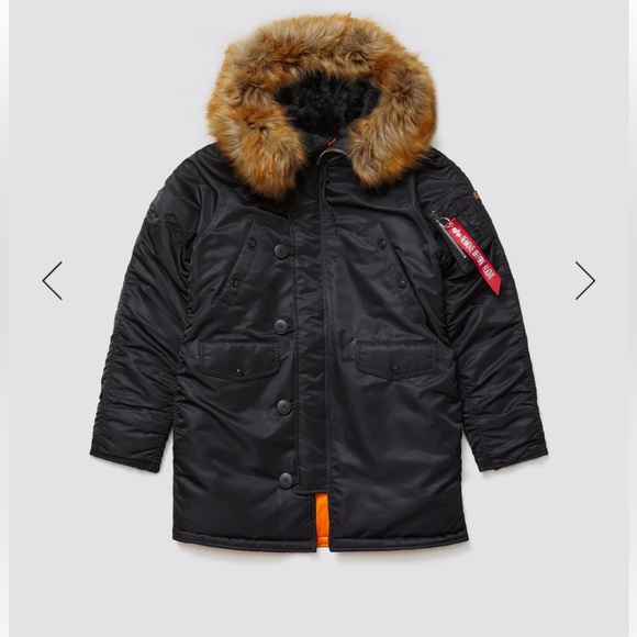 Alpha Industries N-3B SLIM FIT PARKA, Fits S/M - Picture 5 of 9